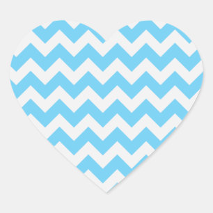 Trendy Chevron Heart Stickers