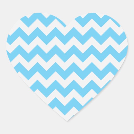 Trendy Chevron Heart Stickers (Voorkant)