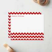 Trendy Chevron Note-kaarten Notitiekaartje (Voorkant / Achterkant in situ)