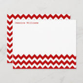 Trendy Chevron Note-kaarten Notitiekaartje (Voorkant / Achterkant)