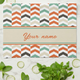 Trendy chevron-patroon theedoek