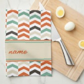 Trendy chevron-patroon theedoek (Quarter Fold)