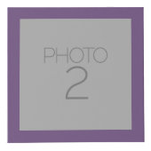 Trendy Chevron Pattern met Monogram - Roze Paars Kubus (Rechts)