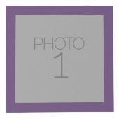 Trendy Chevron Pattern met Monogram - Roze Paars Kubus (Voorkant)