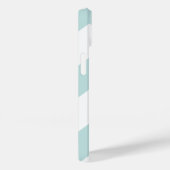 Trendy Chevron Pattern met naam - pastelblauw Case-Mate iPhone Case (Achterkant / Rechts)