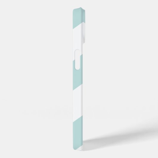 Trendy Chevron Pattern met naam - pastelblauw Case-Mate iPhone Case (Achterkant / Rechts)