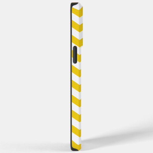 Trendy Chevron Pattern met naam - yellow grijy Case-Mate iPhone Case (Achterkant / Rechts)