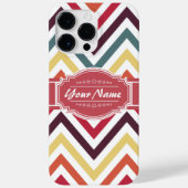 Trendy Chevron Pattern met persoonlijke naam Case-Mate iPhone Case (Achterkant)