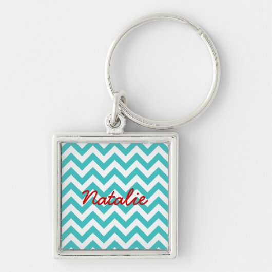 Trendy Chevron Premium Sleutelhanger (Voorkant)