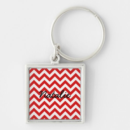 Trendy Chevron Premium Sleutelhanger (Voorkant)