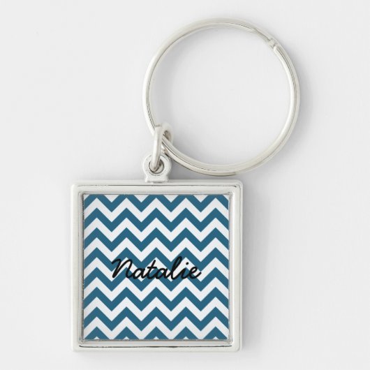 Trendy Chevron Premium Sleutelhanger (Voorkant)
