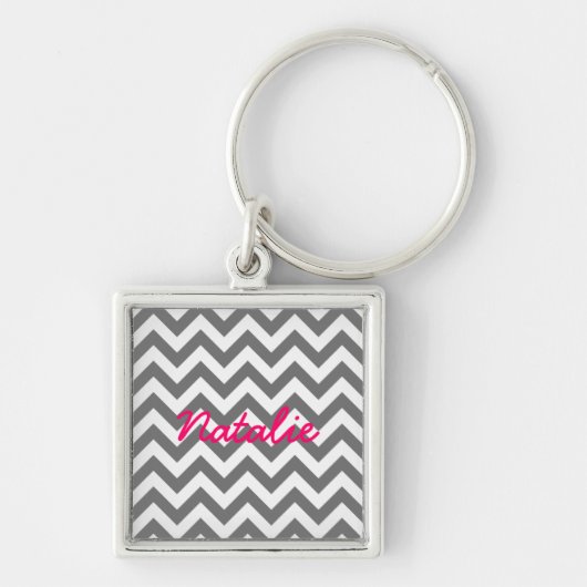 Trendy Chevron Premium Sleutelhanger (Voorkant)