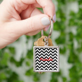 Trendy Chevron Premium Sleutelhanger (Hand)