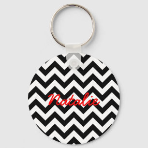 Trendy Chevron Sleutelhanger