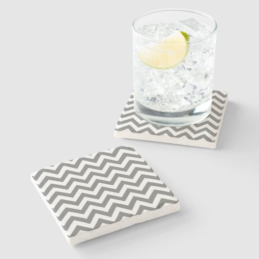 Trendy Chevron Stone Onderzetter (Zijkant)
