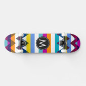 Trendy Chevron Strepen Patroon #12 Skateboard (Horizontaal)
