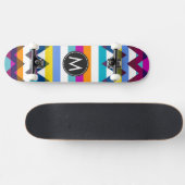 Trendy Chevron Strepen Patroon #12 Skateboard (Horizontaal)