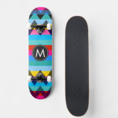 Trendy Chevron Strepen Patroon #27 Skateboard (Voorkant)