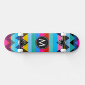 Trendy Chevron Strepen Patroon #27 Skateboard (Horizontaal)