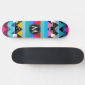 Trendy Chevron Strepen Patroon #27 Skateboard (Horizontaal)