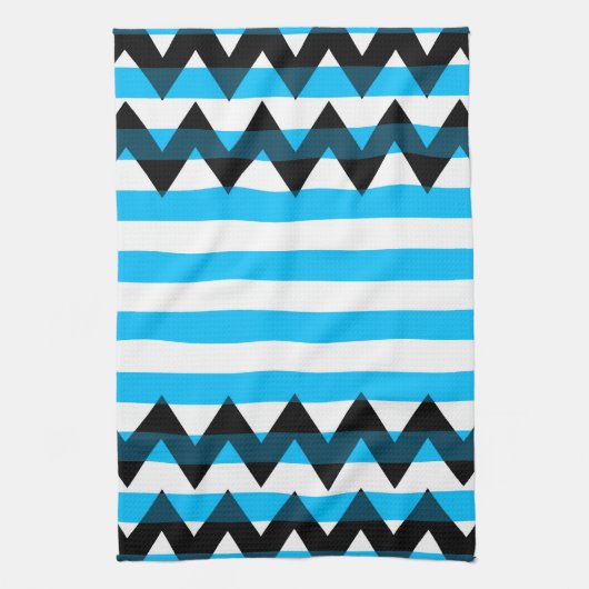 Trendy Chevron Stripes Pattern #10 Theedoek (Verticaal)