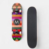 Trendy Chevron Stripes Pattern #11 Persoonlijk Skateboard (Voorkant)
