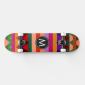 Trendy Chevron Stripes Pattern #11 Persoonlijk Skateboard (Horizontaal)