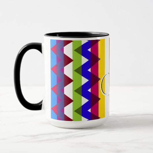 Trendy Chevron Stripes Pattern #14 Mok (Links)