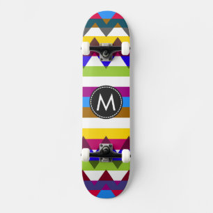 Trendy Chevron Stripes Pattern #14 Skateboard