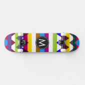 Trendy Chevron Stripes Pattern #14 Skateboard (Horizontaal)