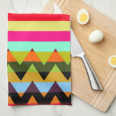 Trendy Chevron Stripes Pattern #16 Theedoek (Quarter Fold)