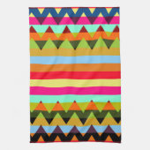 Trendy Chevron Stripes Pattern #16 Theedoek (Verticaal)