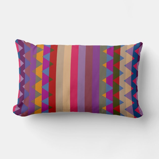 Trendy Chevron Stripes Pattern #17 Kussen (Voorkant)