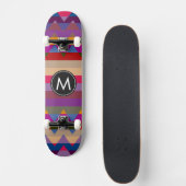 Trendy Chevron Stripes Pattern #17 Persoonlijk Skateboard (Voorkant)