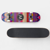 Trendy Chevron Stripes Pattern #17 Persoonlijk Skateboard (Horizontaal)