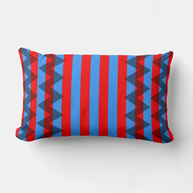 Trendy Chevron Stripes Pattern #19 Kussen (Voorkant)