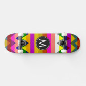 Trendy Chevron Stripes Pattern #20 Skateboard (Horizontaal)