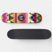 Trendy Chevron Stripes Pattern #20 Skateboard (Horizontaal)