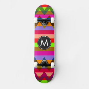 Trendy Chevron Stripes Pattern #25 Persoonlijk Skateboard