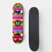 Trendy Chevron Stripes Pattern #25 Persoonlijk Skateboard (Voorkant)