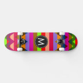 Trendy Chevron Stripes Pattern #25 Persoonlijk Skateboard (Horizontaal)