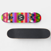 Trendy Chevron Stripes Pattern #25 Persoonlijk Skateboard (Horizontaal)