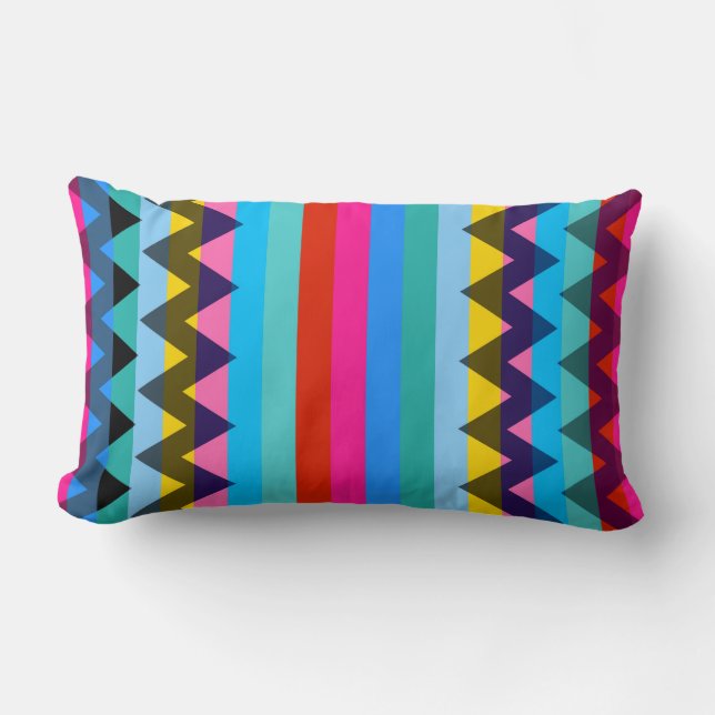 Trendy Chevron Stripes Pattern #26 Kussen (Voorkant)