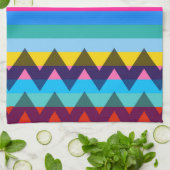 Trendy Chevron Stripes Pattern #27 Theedoek (Gevouwen)