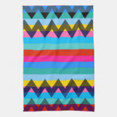 Trendy Chevron Stripes Pattern #27 Theedoek (Verticaal)