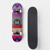 Trendy Chevron Stripes Pattern #28 Persoonlijk Skateboard (Voorkant)
