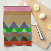 Trendy Chevron Stripes Pattern# 2 Theedoek (Quarter Fold)