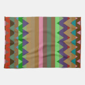 Trendy Chevron Stripes Pattern# 2 Theedoek (Horizontaal)