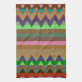 Trendy Chevron Stripes Pattern# 2 Theedoek (Verticaal)