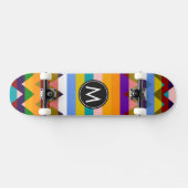 Trendy Chevron Stripes Pattern #3 Persoonlijk Skateboard (Horizontaal)